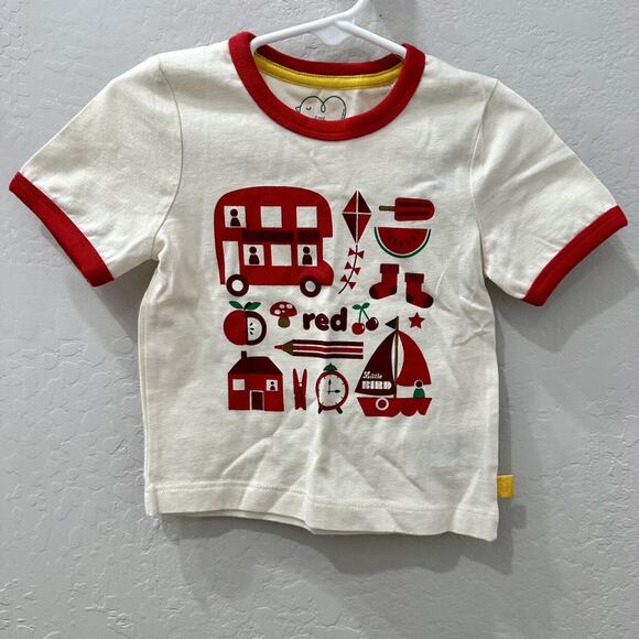 NWT Little Bird by Jools Oliver Red Color Short Sleeve Shirt - Picture 1 of 7